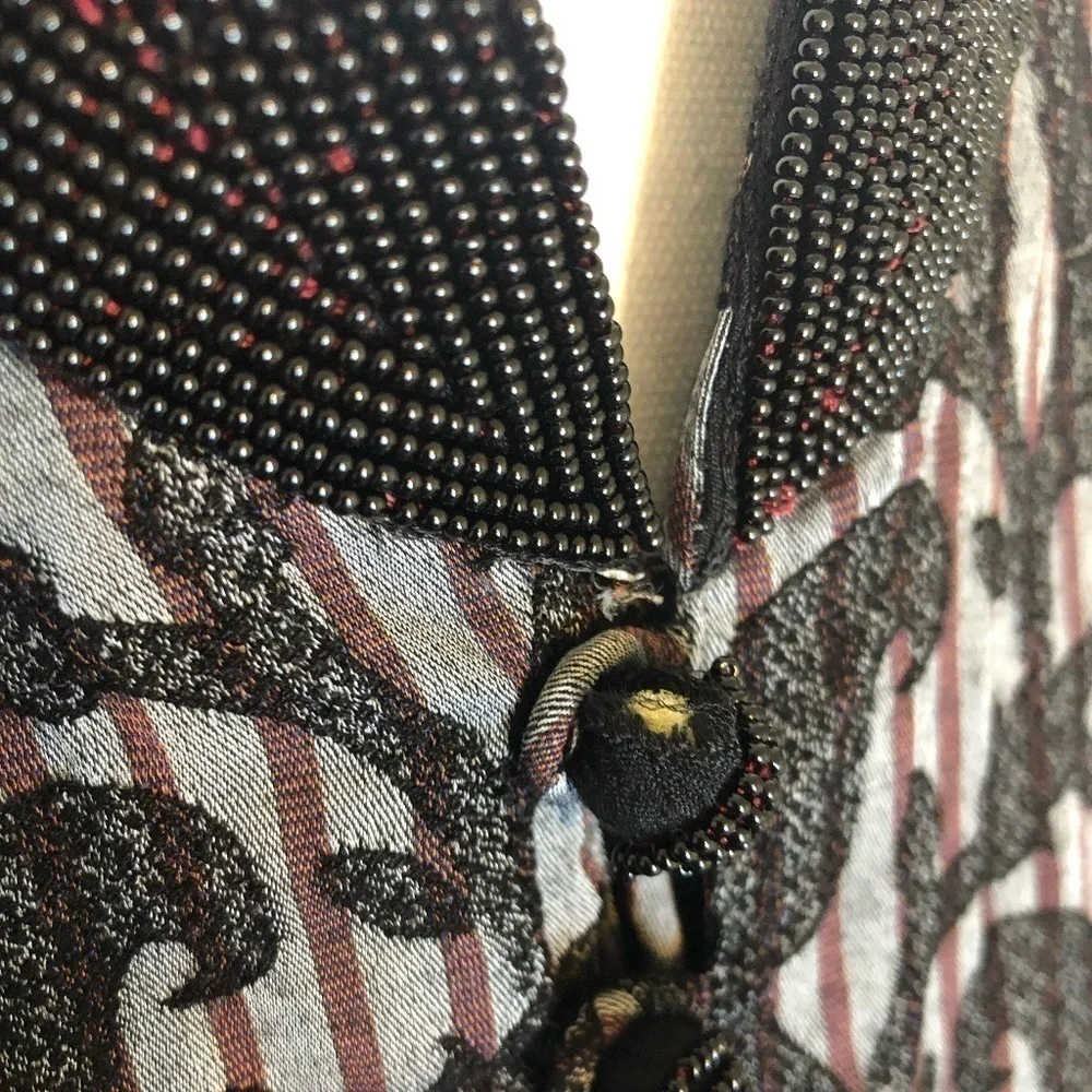 MANYAVAR Kurta Men's Size Medium Black Gray Multicolor Floral Printed
